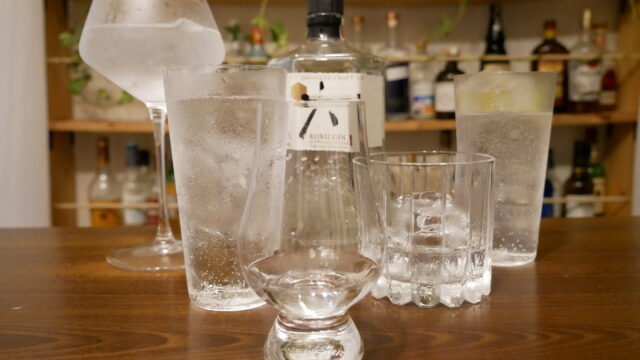 ROKU(六)ジンの5種類の飲み方の画像。