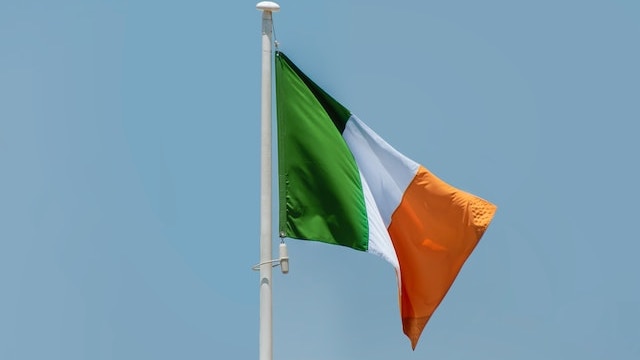アイルランドの国旗の画像。